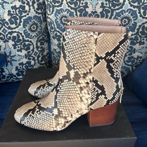 J. Crew snake skin ankle boots size 9.5